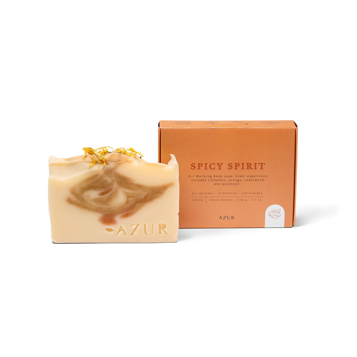 Esprit épicé | Barre de savon naturelle | Fait main