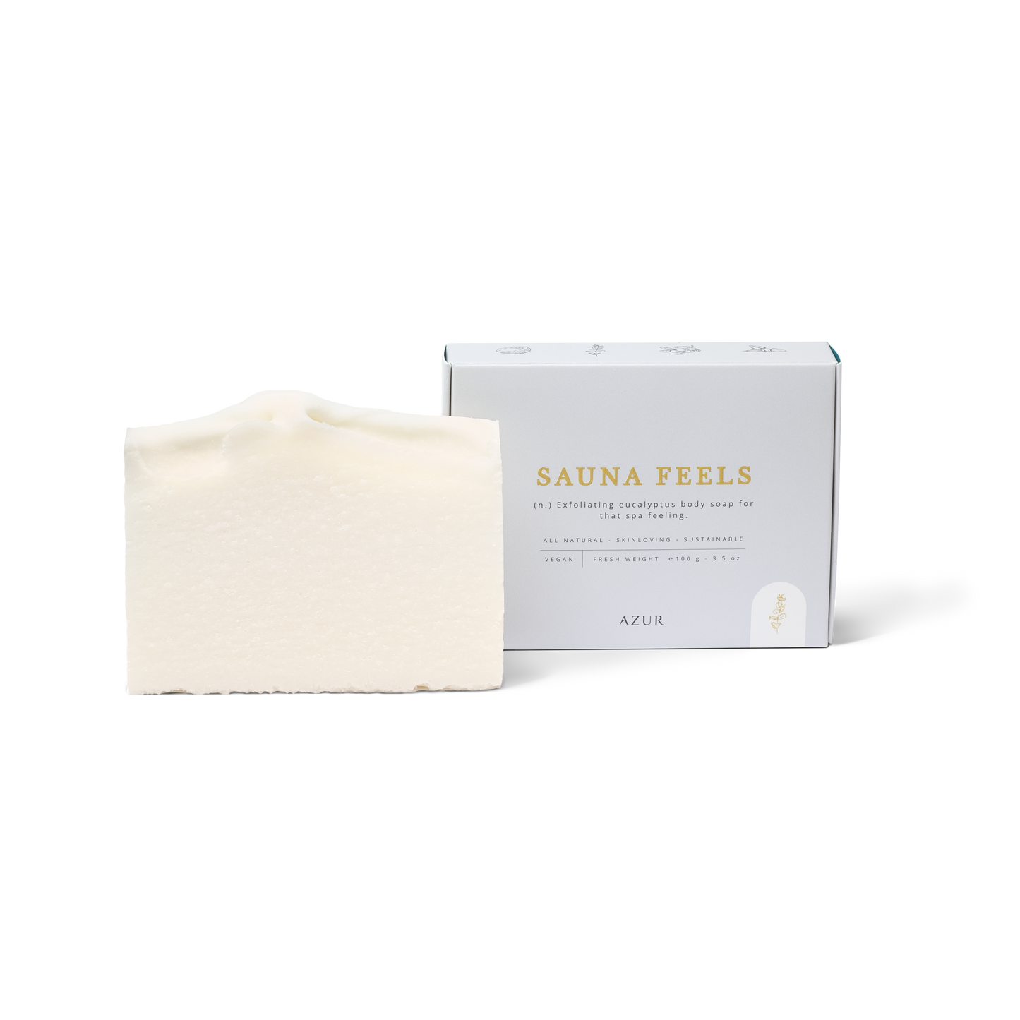 Sensation de sauna | Barre de savon exfoliante naturelle | Fait main