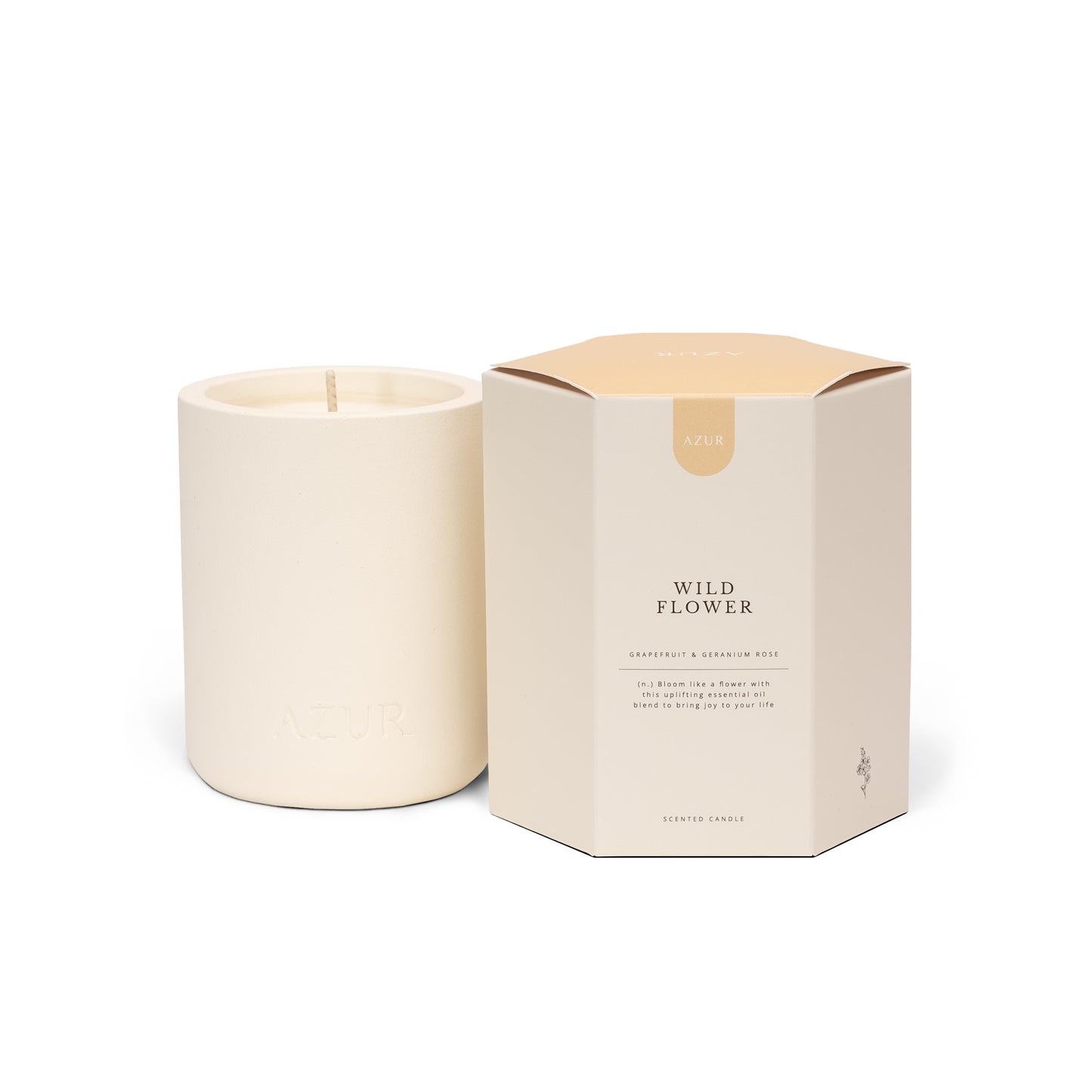 Wild Flower scented candle (set of 3)