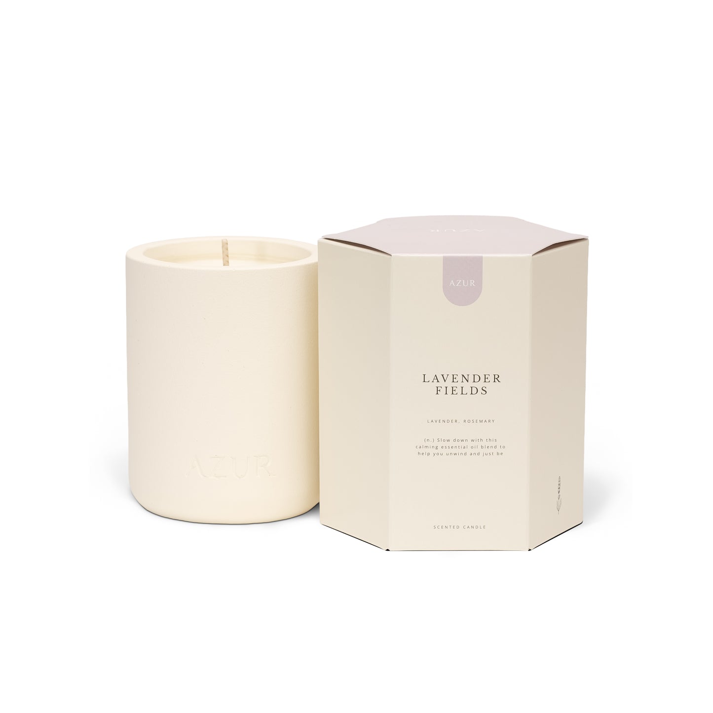 LAVENDER FIELDS | Scented candle | Ceramic jar 240 mL (Set of 3)